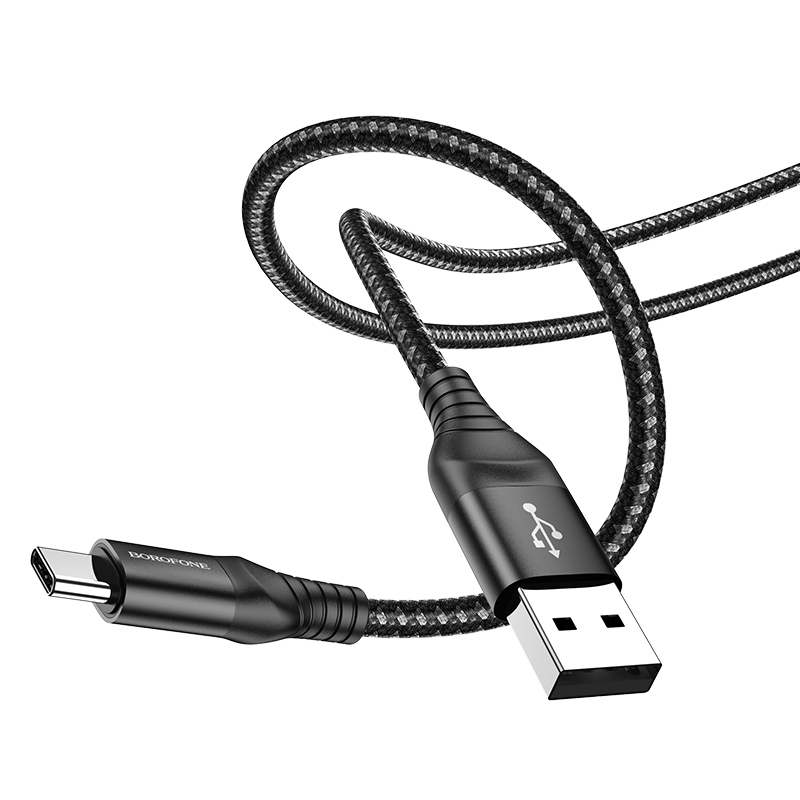 Borofone Cable BX56 Delightful - USB to Type C - 3A 1 metre black