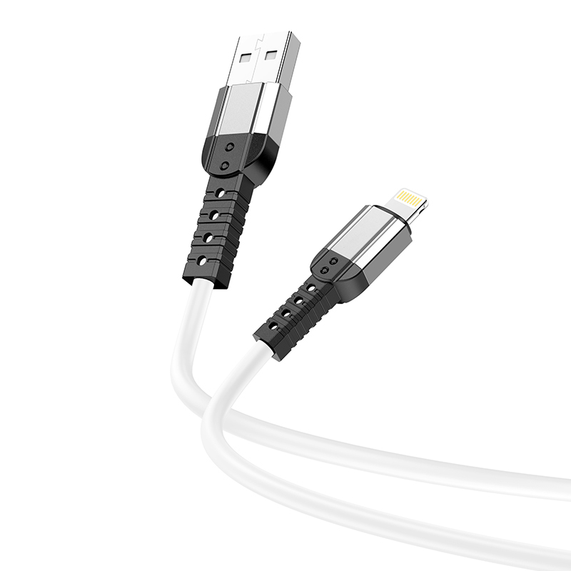 Borofone Cable BX64 Special Silicone - USB to Lightning - 2,4A 1 metre white