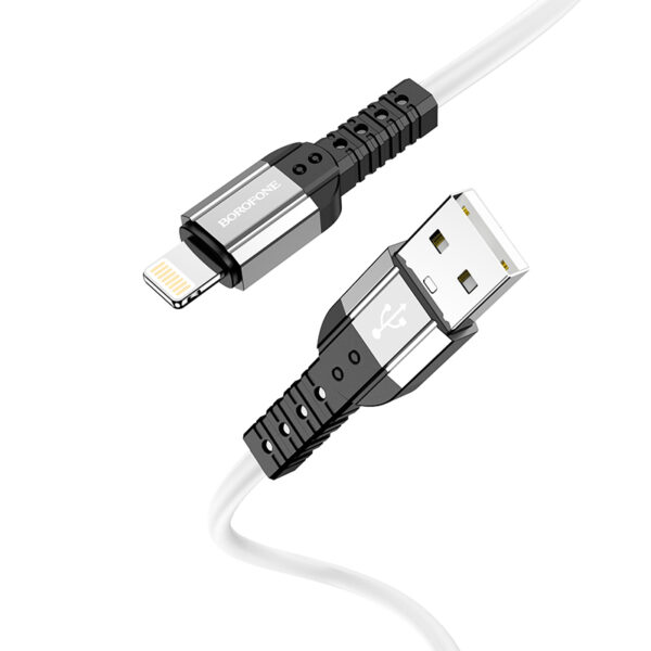 Borofone Cable BX64 Special Silicone - USB to Lightning - 2,4A 1 metre white