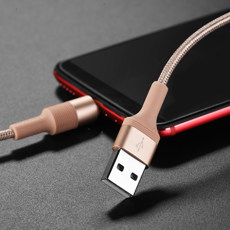 Borofone Cable BX21 Outstanding - USB to Micro USB - 2,4A 1 metre gold