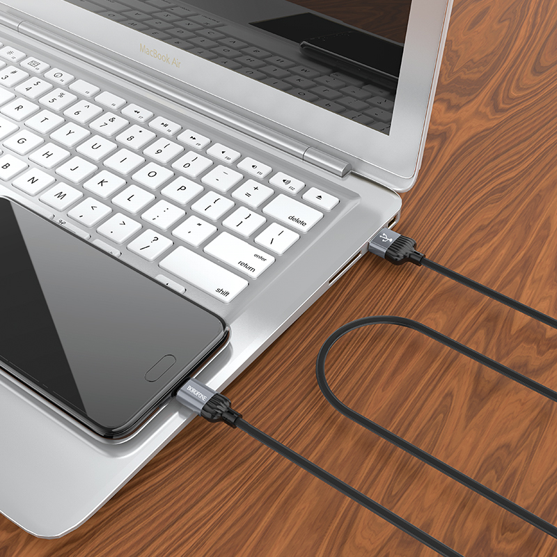 Borofone Cable BX28 Dignity - USB to Typ C - 2,4A 1 metre grey