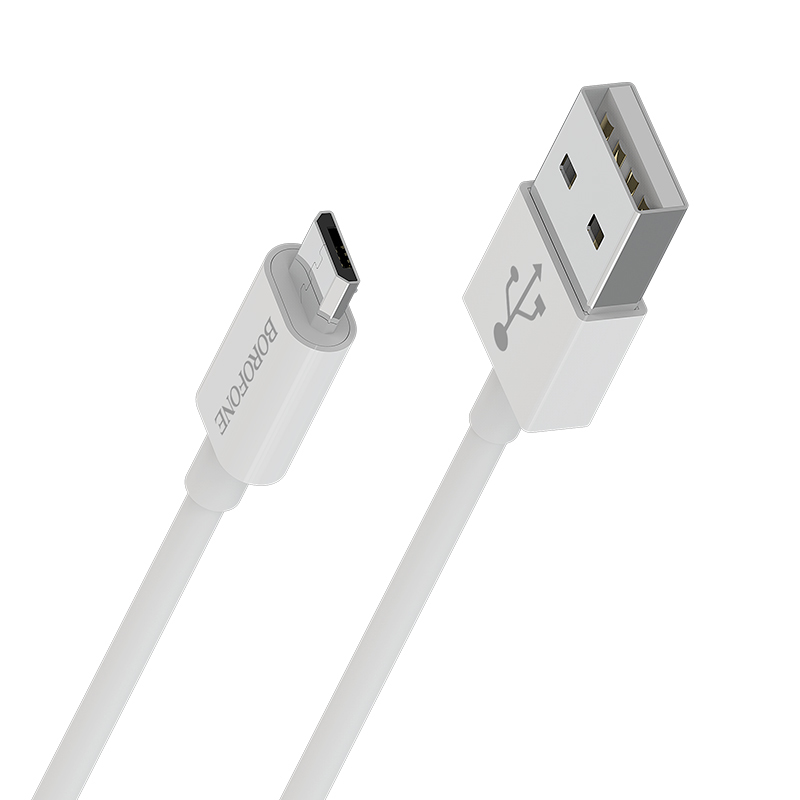 Borofone Cable BX22 Bloom - USB to Micro USB - 2,4A 1 metre white