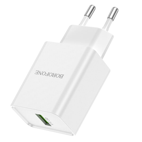 Borofone Wall charger BN5 Jingrui - USB - QC 3.0 18W white