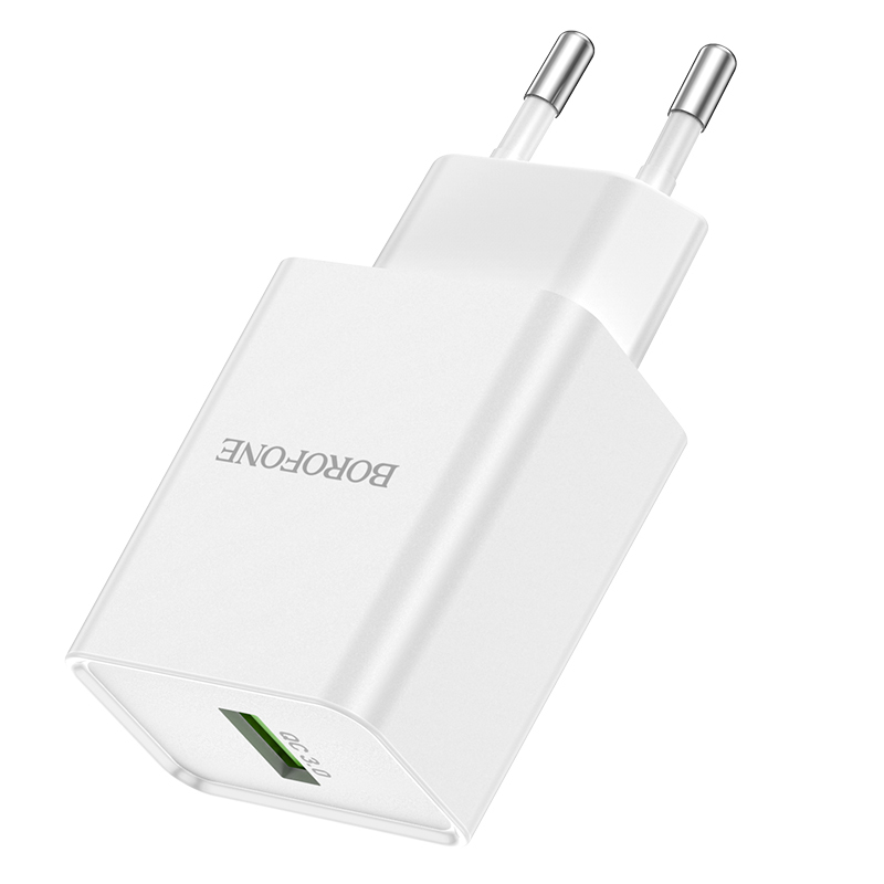 Borofone Wall charger BN5 Jingrui - USB - QC 3.0 18W white