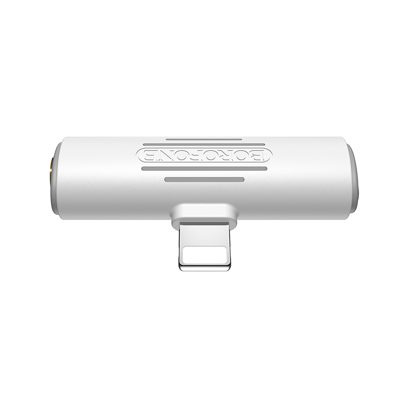 Borofone Adapter BV7 Audio - Lightning to Lightning + jack 3,5mm - white