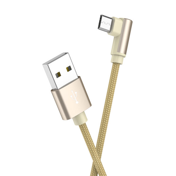 Borofone Cable BX26 Express - USB to Micro USB - angled 2,4A 1 metre gold