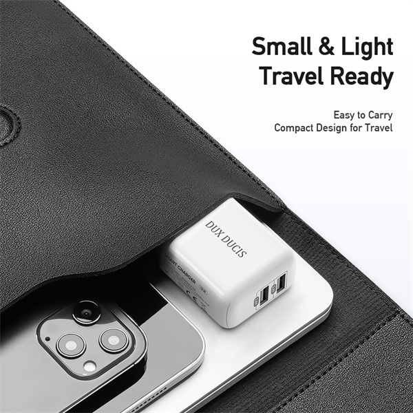 Wall charger Dux Ducis C10 - 2xUSB - 12W 2,4A white