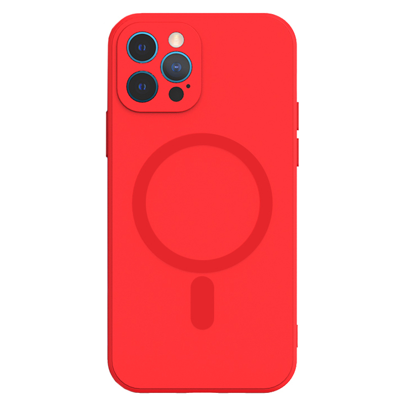 TEL PROTECT MagSilicone Case for Iphone 12 Red