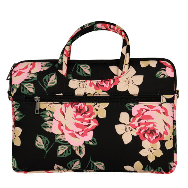 Wonder Briefcase Laptop 15-16 inches black and roses