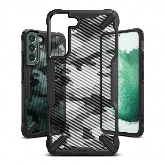 Case RINGKE Fusion X for Galaxy S22 Plus - Camo Black