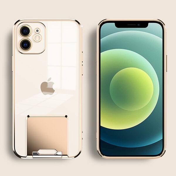 Tel Protect Kickstand Luxury Case for Iphone 11 Pro Gold