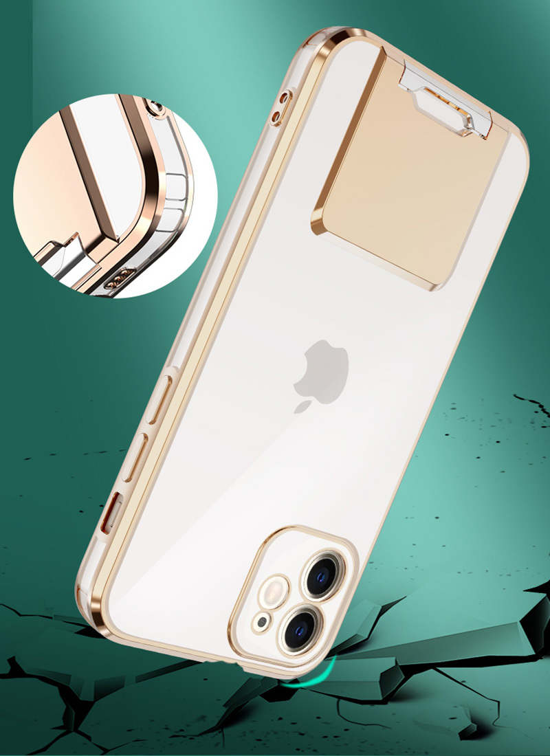 Tel Protect Kickstand Luxury Case for Iphone 13 Pro Purple