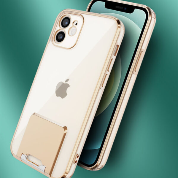 Tel Protect Kickstand Luxury Case for Iphone 13 Pro Purple