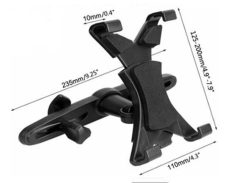Car holder NB-058H for tablet to headrest 7-11 inches