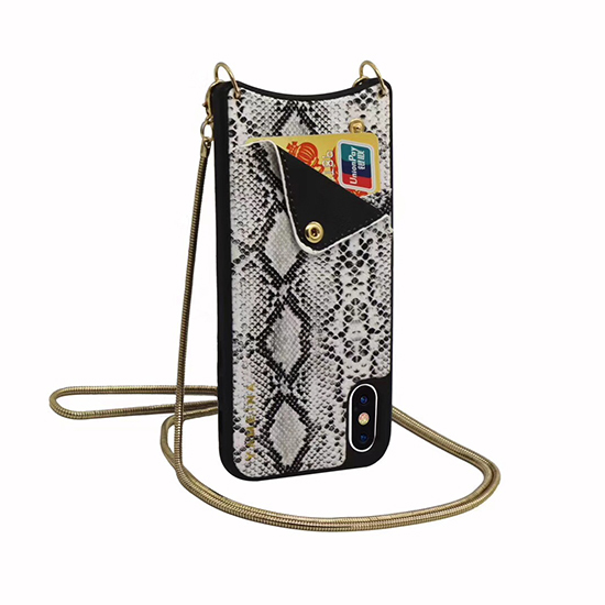 BAG - SNAKE Leather Case - IPHONE XS MAX White