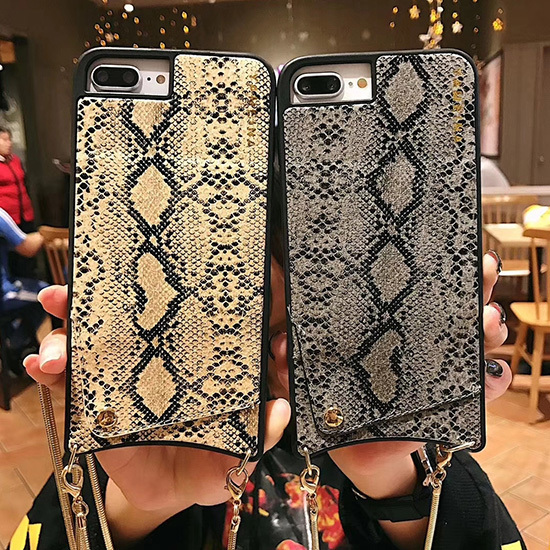 BAG - SNAKE Leather Case - IPHONE XS MAX Grey