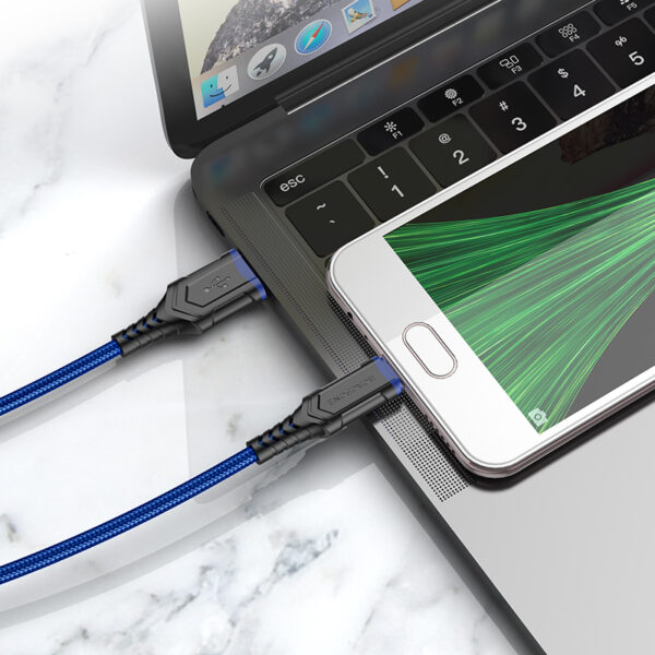 Borofone Cable BX67 - USB to Micro USB - 2,4A 1 metre blue