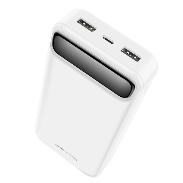 Borofone Power Bank 20000mAh BJ14A Freeway - 2xUSB - white