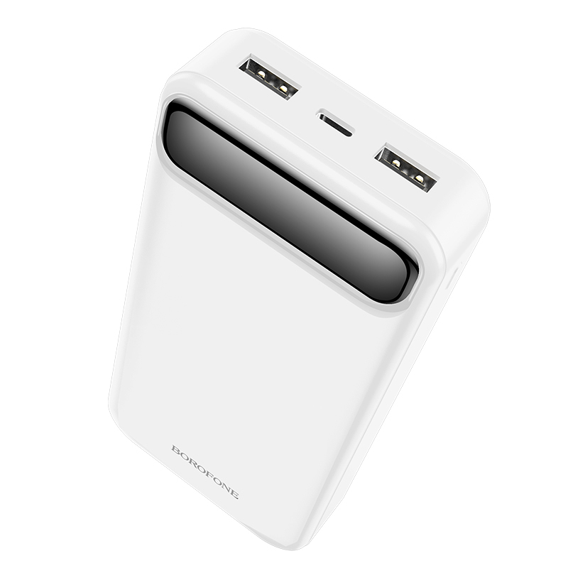 Borofone Power Bank 20000mAh BJ14A Freeway - 2xUSB - white
