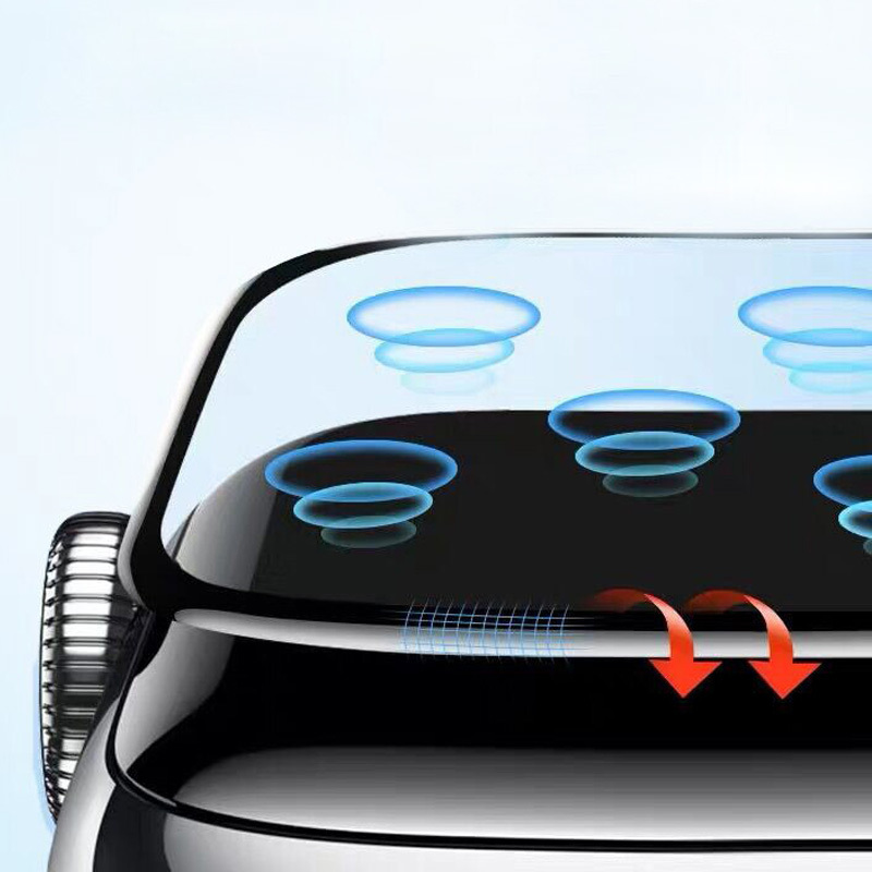 Tempered Glass HARD PMMA Full Glue Watch Protector for Apple Watch 7/8/9 41mm
