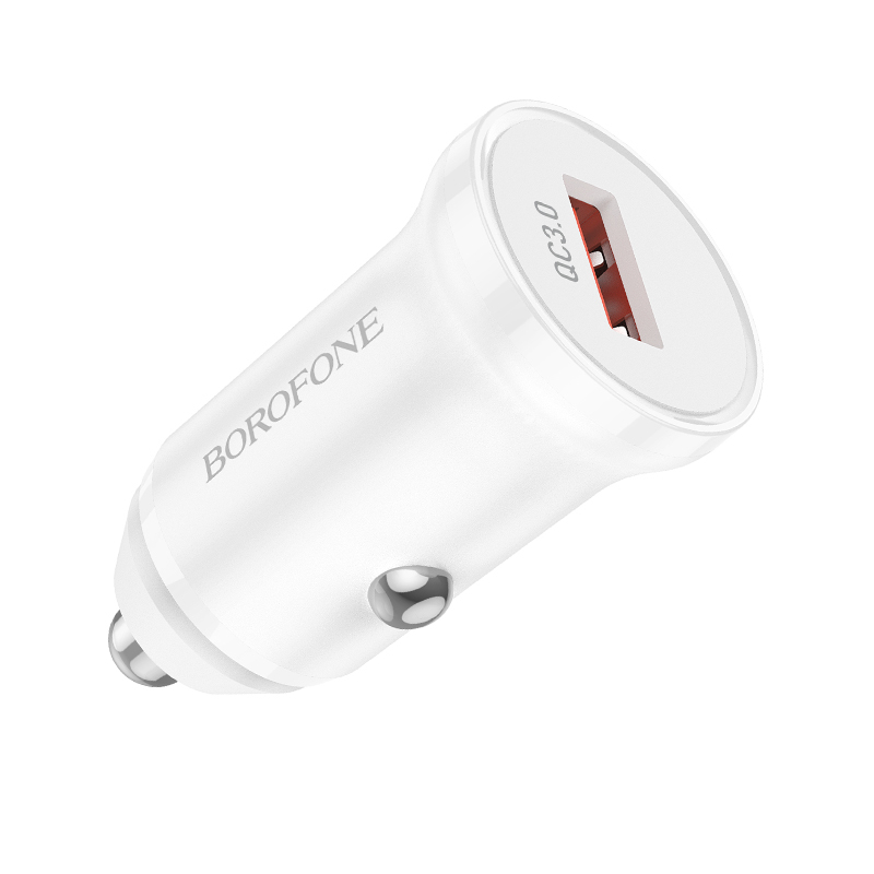 Borofone Car charger BZ18 - USB - QC 3.0 18W white