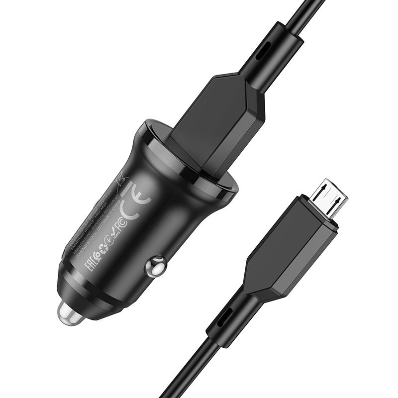 foto_add-168029 Borofone Car charger BZ18 - USB - QC 3.0 18W with USB to Micro USB cable black