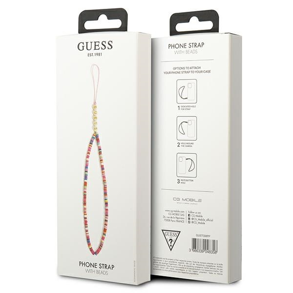 foto_add-168683 Phone strap GUESS Heishi Beads GUSTGMPP pink multicolor