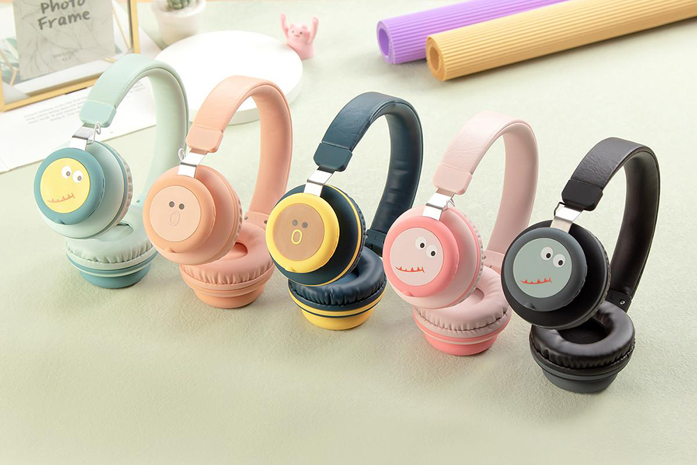 GJBY headphones - BLUETOOTH CA-030 Dinosaur Orange
