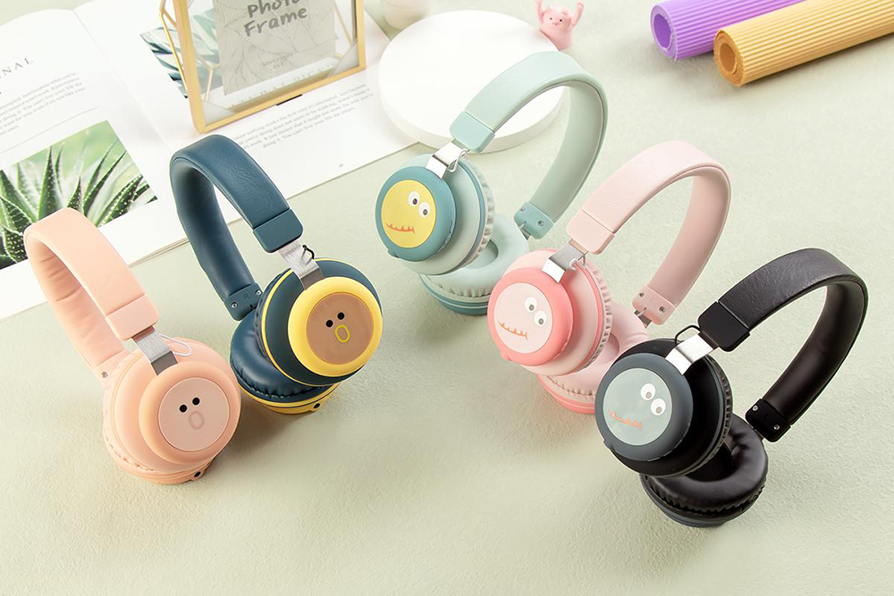 GJBY headphones - BLUETOOTH CA-030 Dinosaur Orange