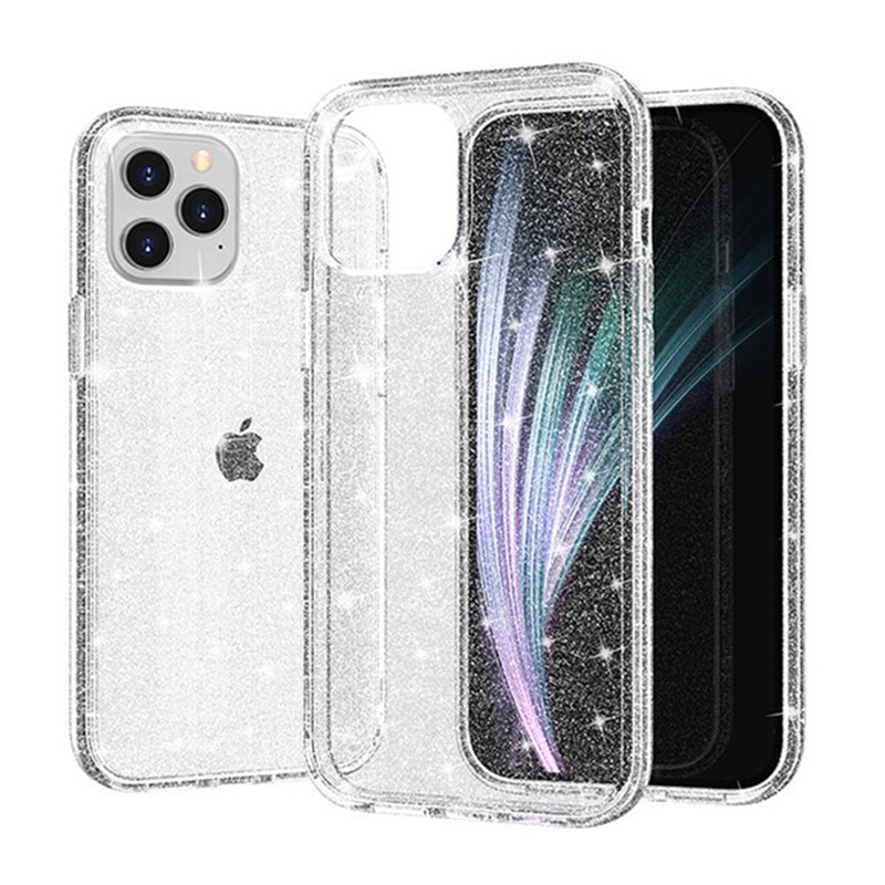 Crystal Glitter Case for Iphone 12 Pro Max Silver