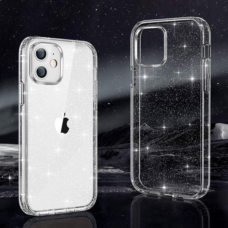 Crystal Glitter Case for Iphone 12 Pro Max Silver