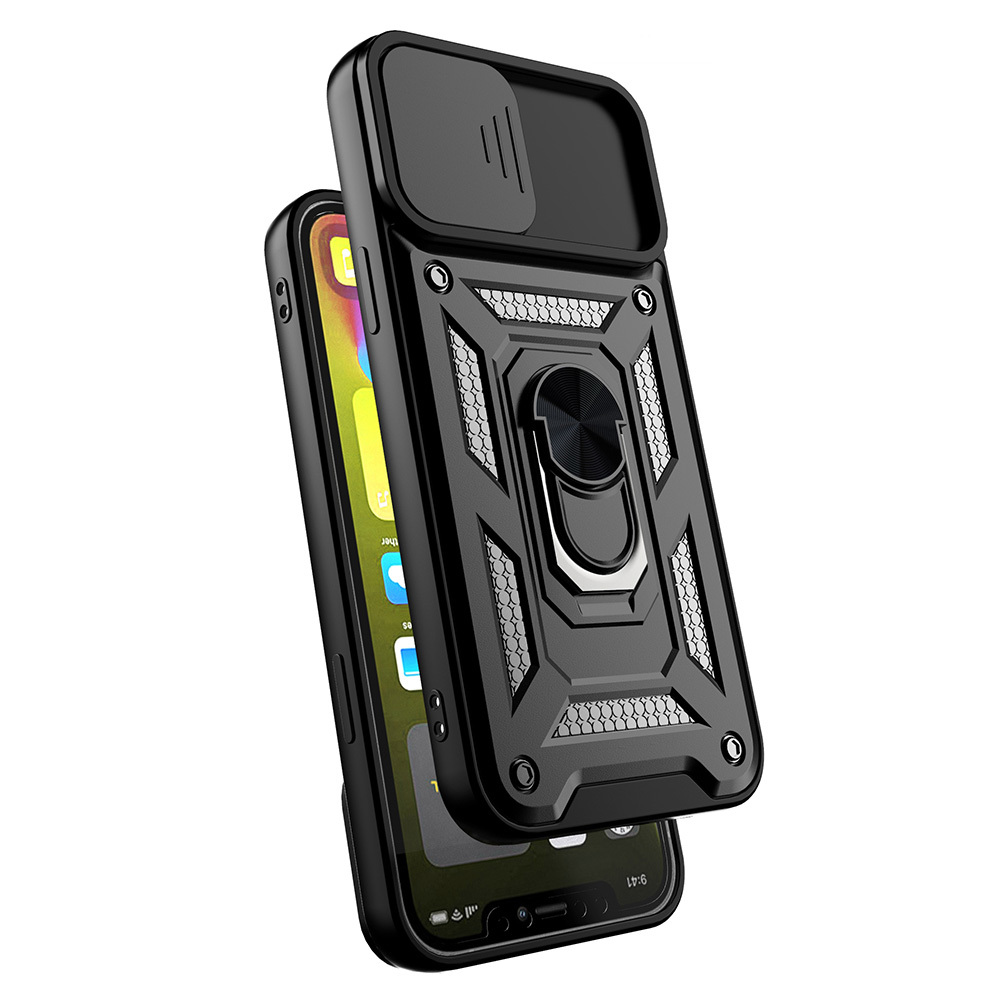 Slide Camera Armor Case for Iphone 11 Black