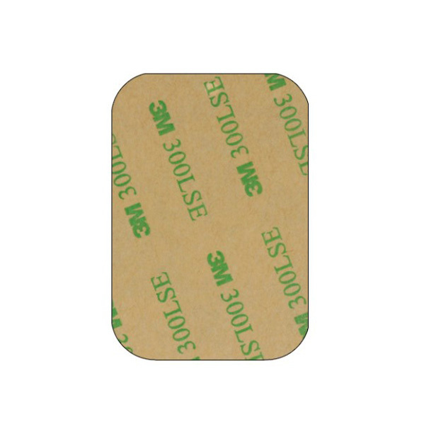 Metal plate for magnet holders - rectangular 35x45mm grey