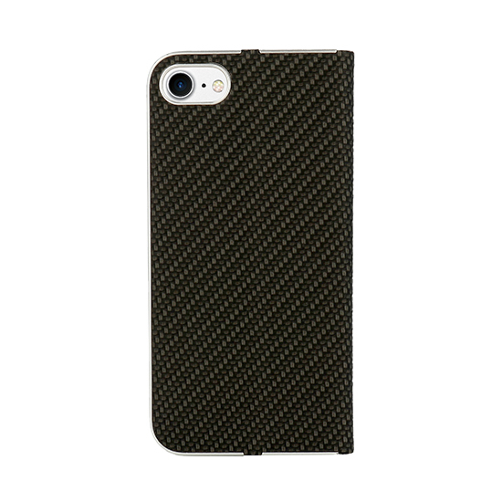 Vennus Book CARBON Case with frame for Iphone 11 Pro black