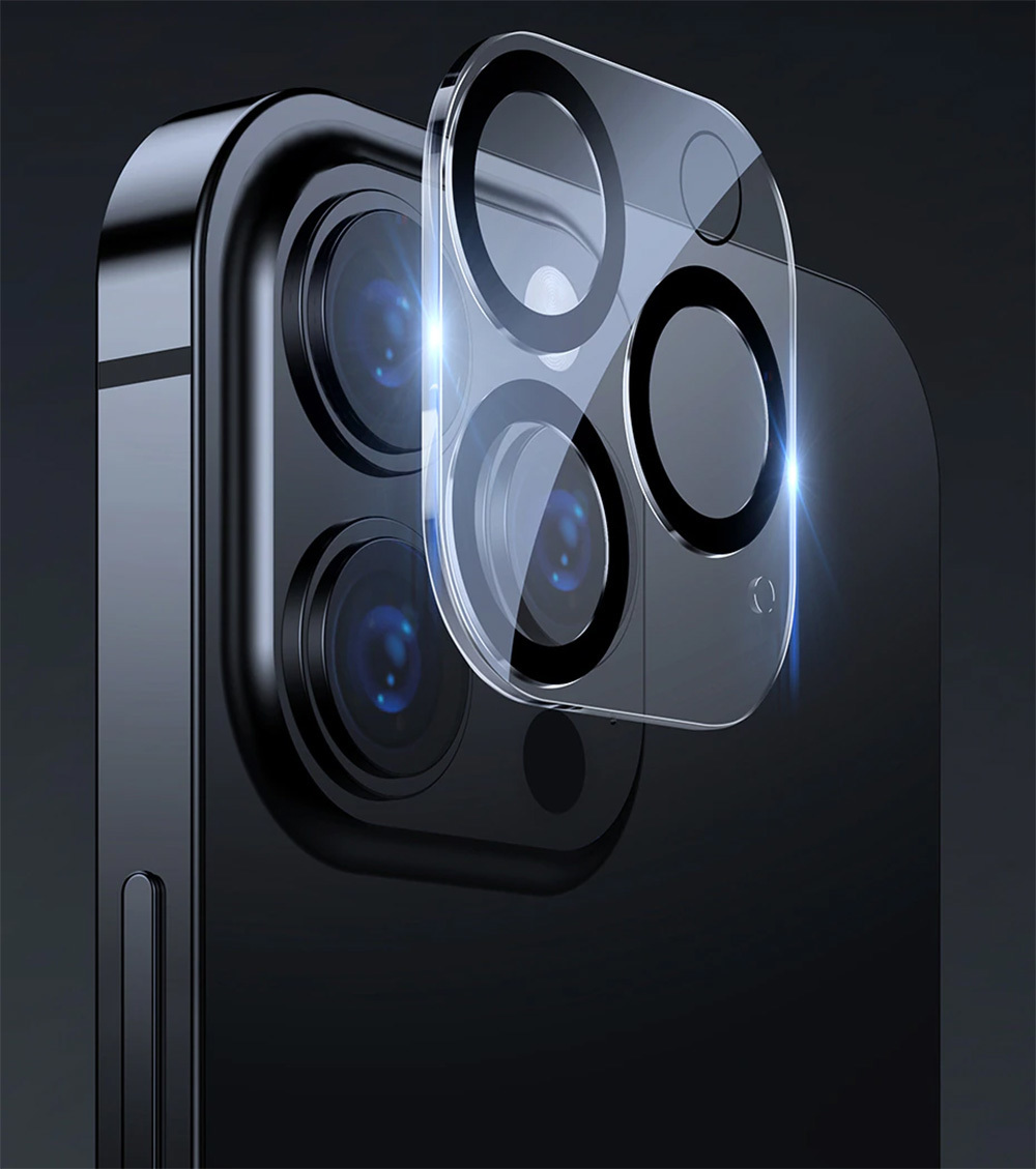 Tempered Glass HARD SILK PRINT for camera (LENS) for Iphone 14 Pro/14 Pro Max (island)