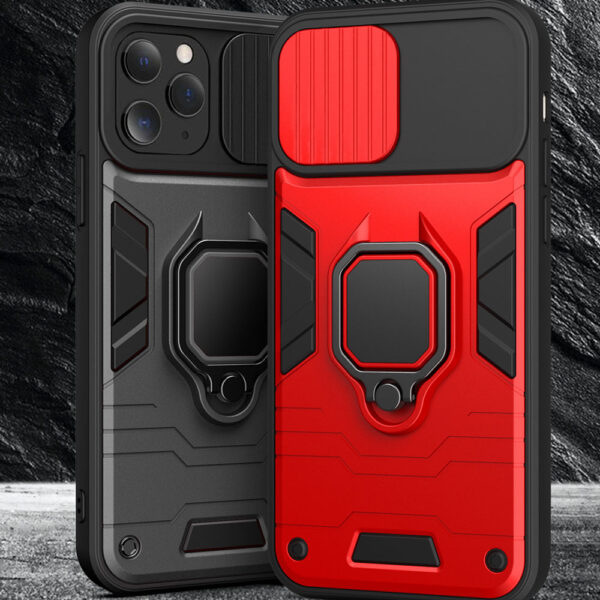 Ring Lens Case for Iphone 14 Plus Red