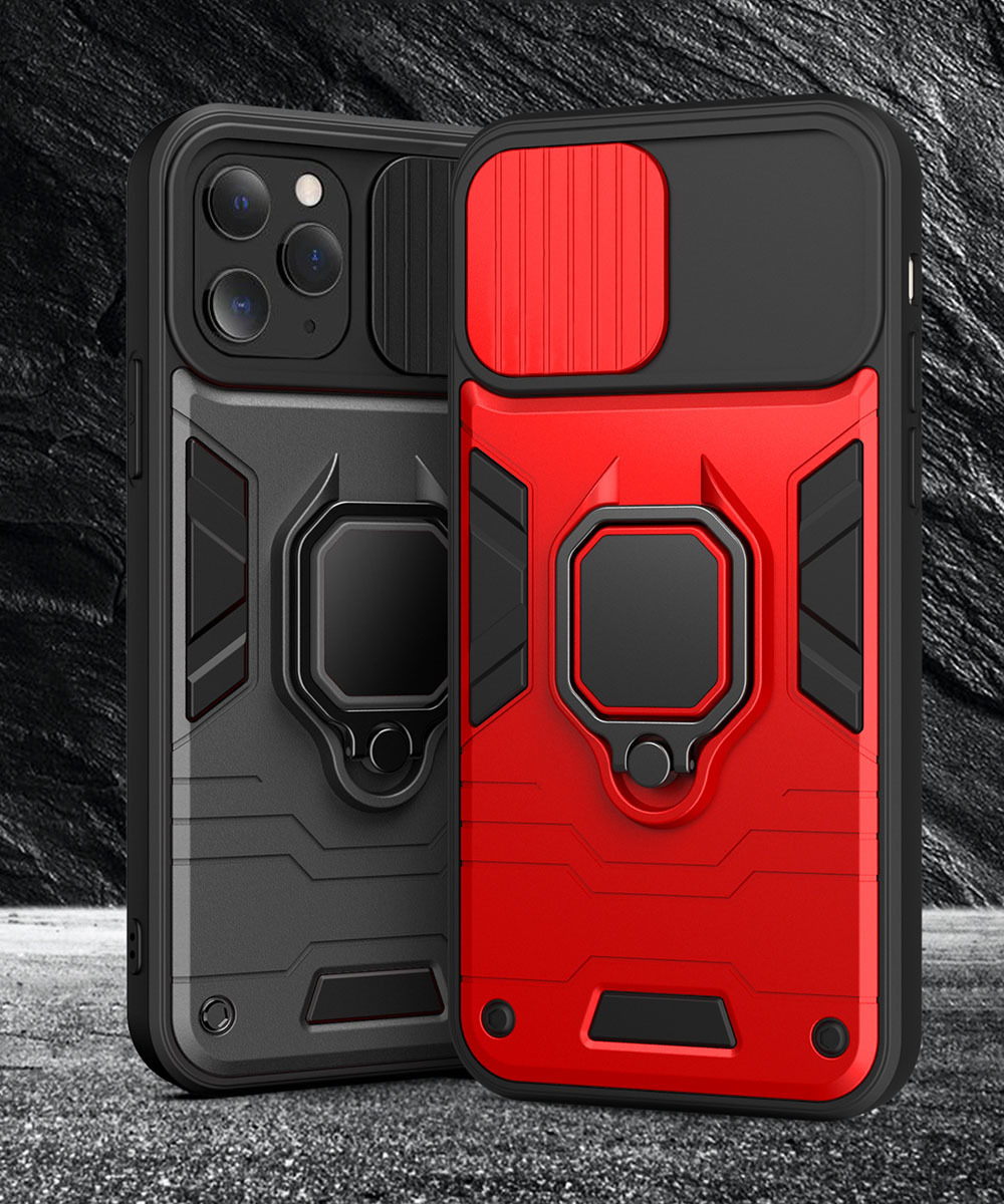 Ring Lens Case for Iphone 14 Plus Red
