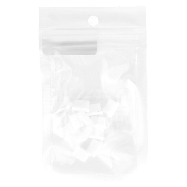 Silicone anti-dust plug Type C white - 10 pieces