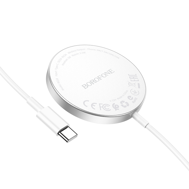 Borofone Wireless induction charger BQ18 Energy magnetic 3 in 1 15W white