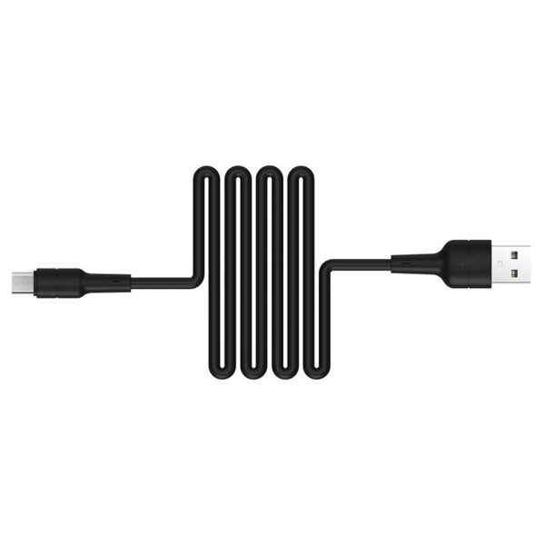 Borofone Cable BX30 Silicone - USB to Micro USB - 2,4A 1 metre black