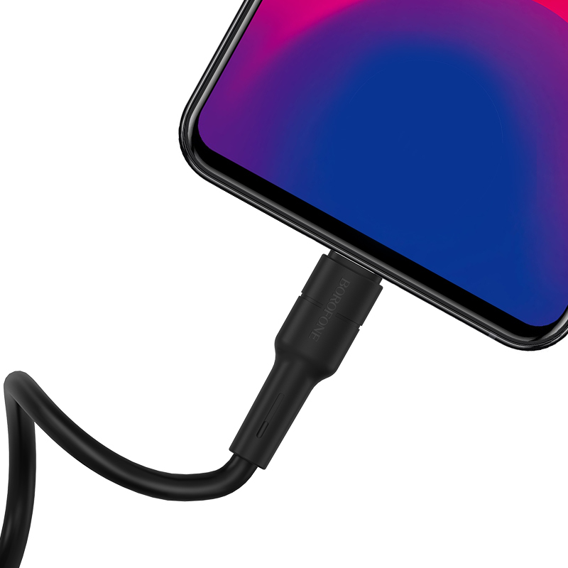 foto_add-189237 Borofone Cable BX30 Silicone - USB to Micro USB - 2,4A 1 metre black
