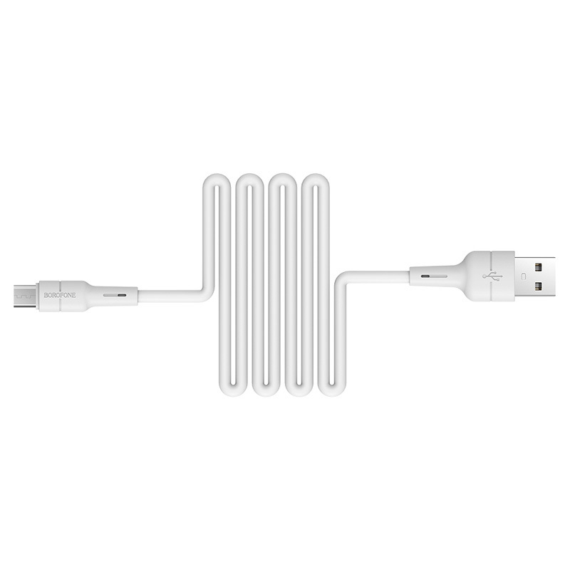 foto_add-189239 Borofone Cable BX30 Silicone - USB to Micro USB - 2,4A 1 metre white
