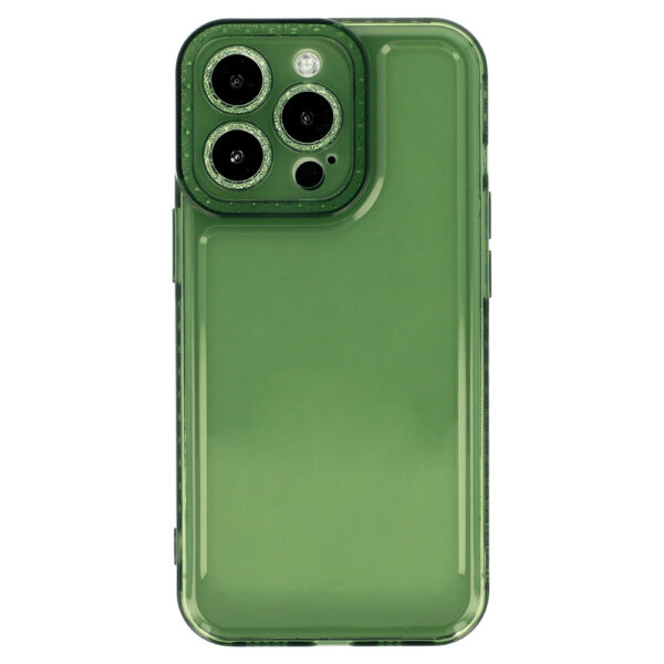 Crystal Diamond 2mm Case for Iphone 13 Pro Max Transparent green