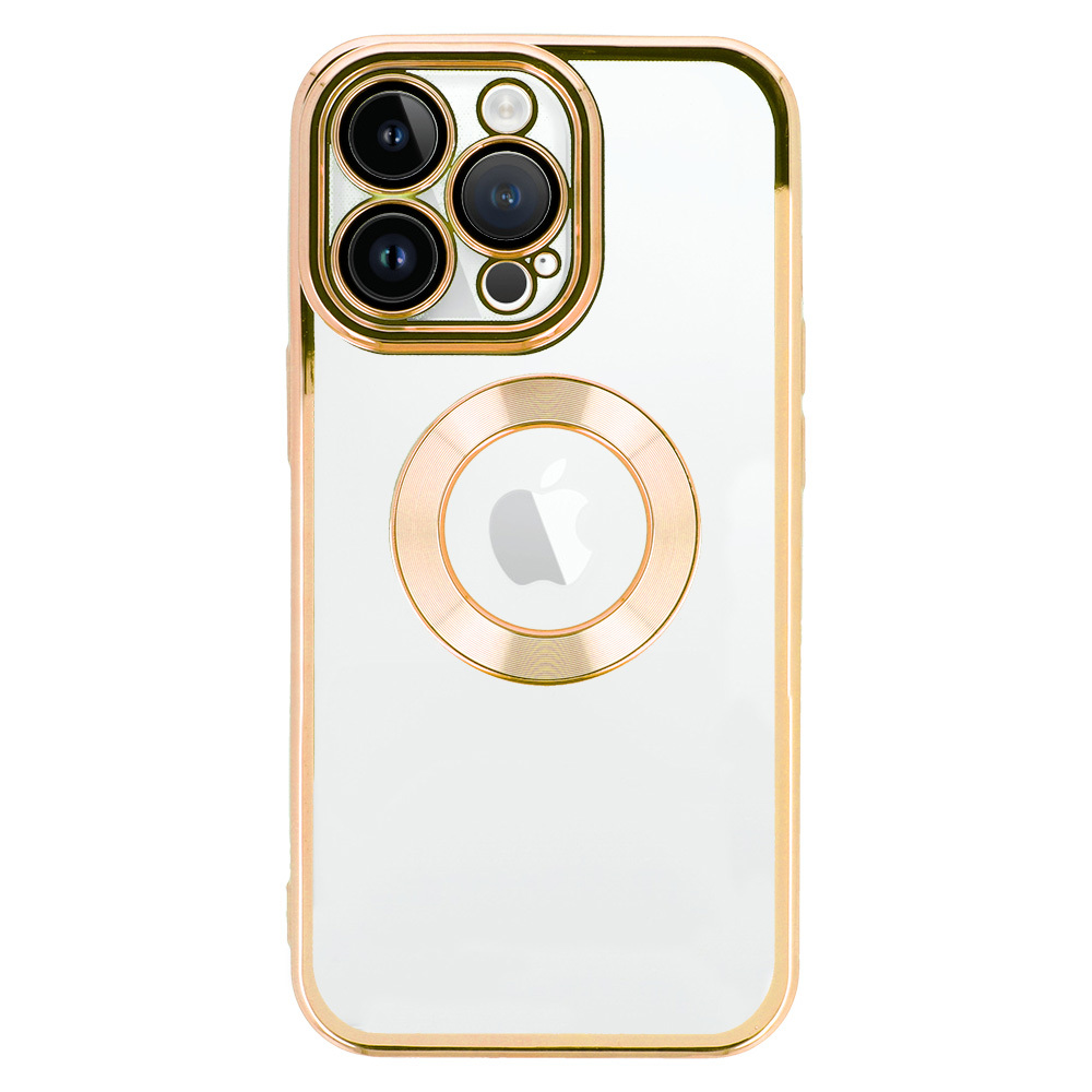 Beauty Clear Case for Iphone 12 gold