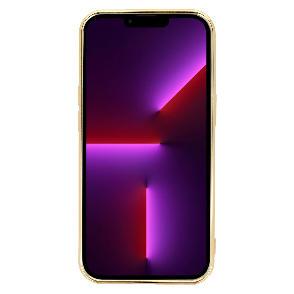 Beauty Clear Case for Iphone 12 gold