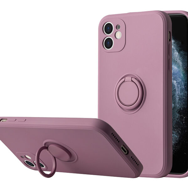Vennus Silicone Ring for Iphone 14 Plus Purple