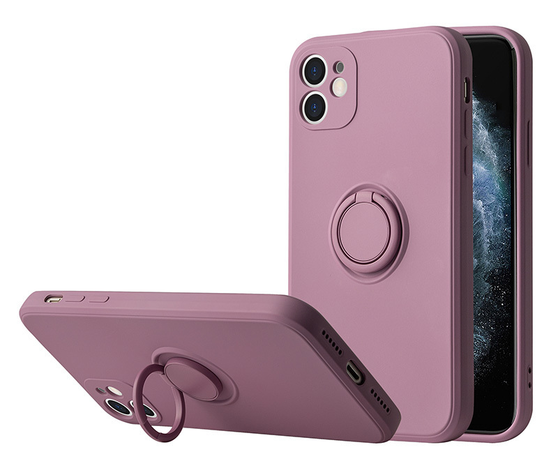 Vennus Silicone Ring for Iphone 14 Plus Purple