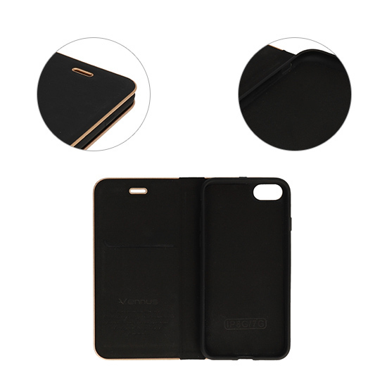Vennus Book Case with frame for Samsung Galaxy S23 Ultra black