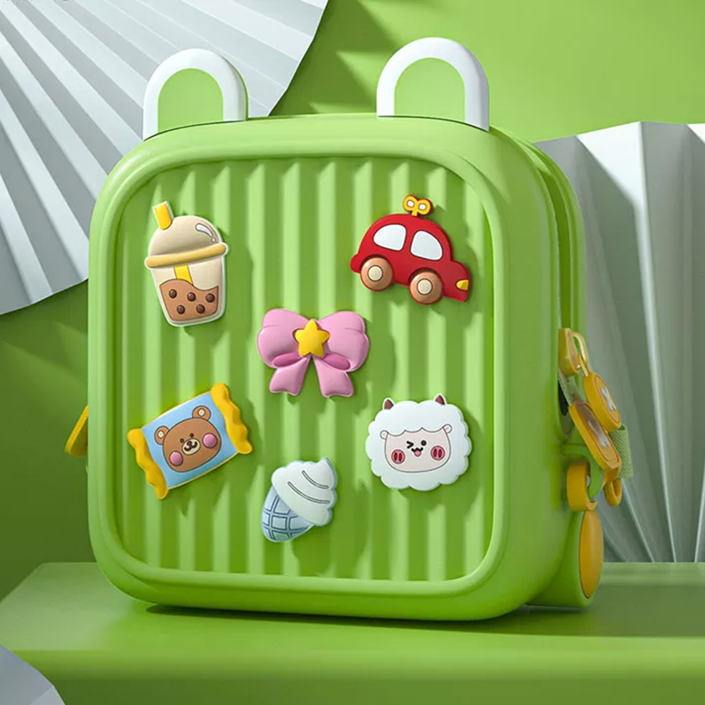 Kids handbag backpack K32 green