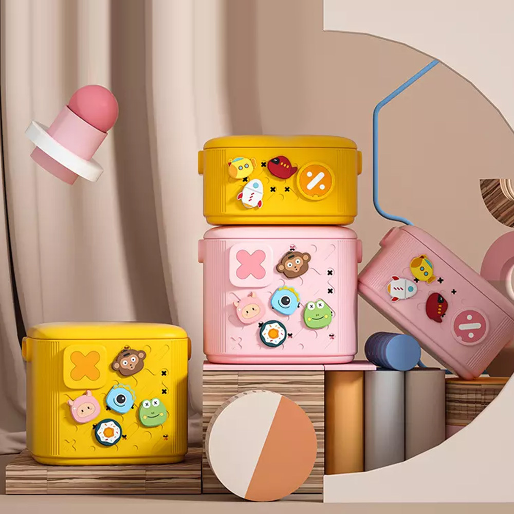 Kids storage box 19L yellow